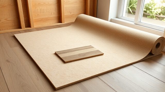 Steico Flex 036 als Trittschalldämmung unter Parkett